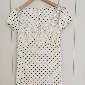 Polka Dot Lace Maxi